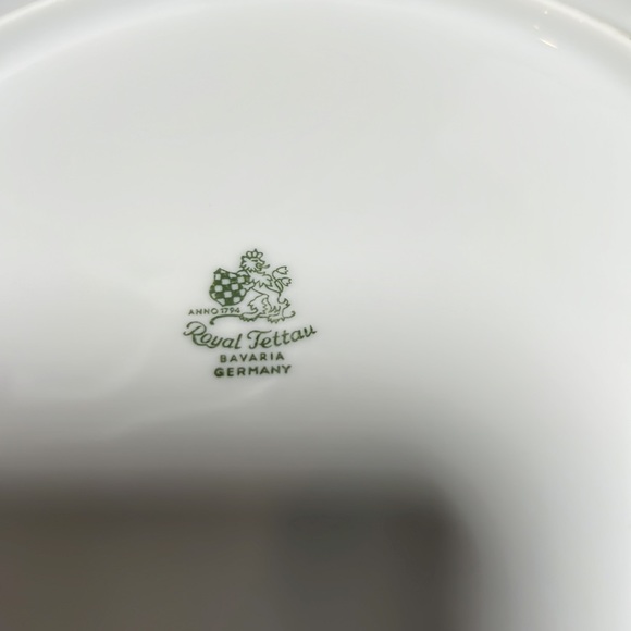 Vintage 40's Royal Tettau Germany Fine Porcelain Salad Plates Hand Painted Rare - Picture 7 of 7